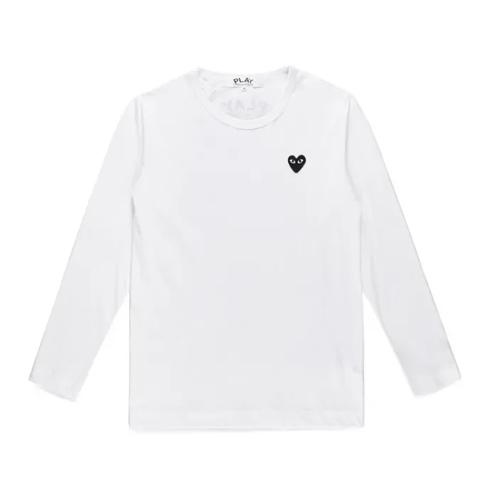 Cdg Play Simple PLAY crew neck hoodie 2 colors