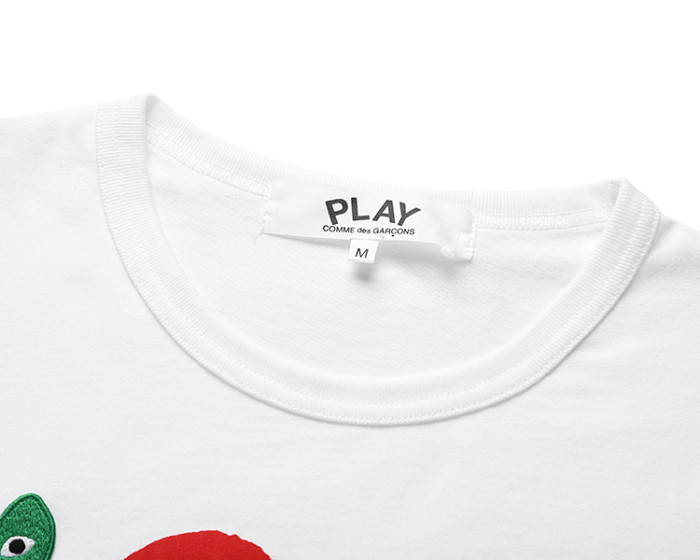 Cdg Play Love circle logo printed long sleeve 2 colors