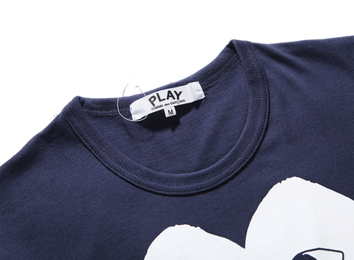 Cdg Play White Love Eye Print Tee
