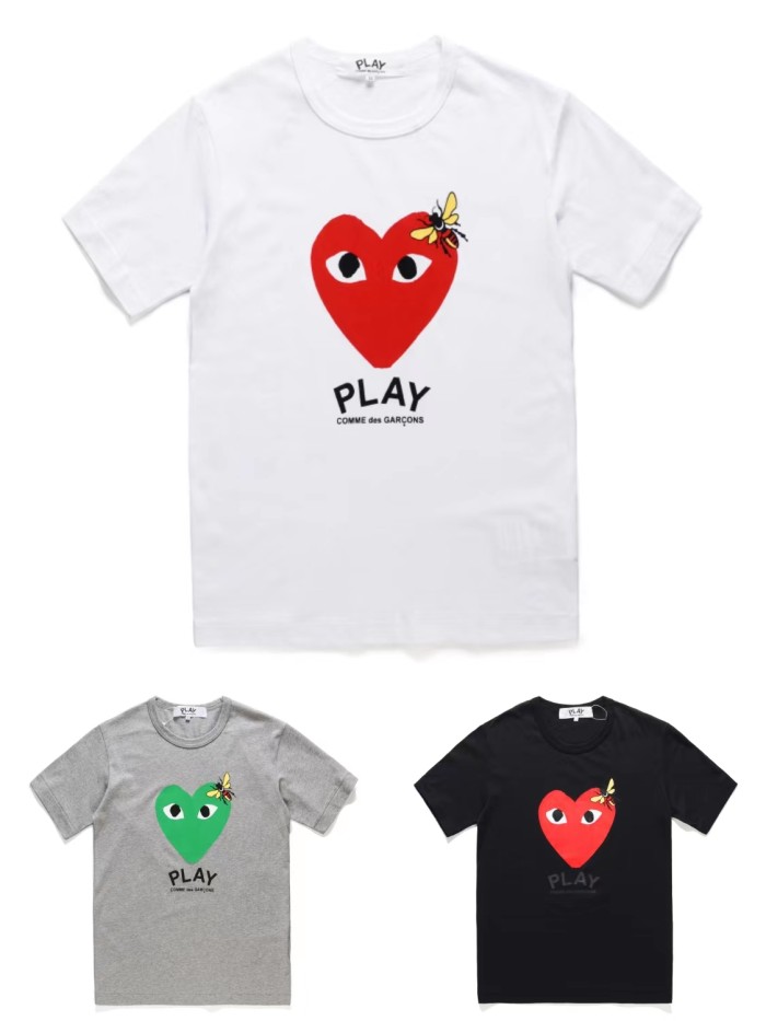 Cdg Play Love Bee T-shirt 3 Colors