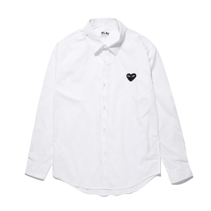 Cdg Play Base color single black heart shirt 2 colors