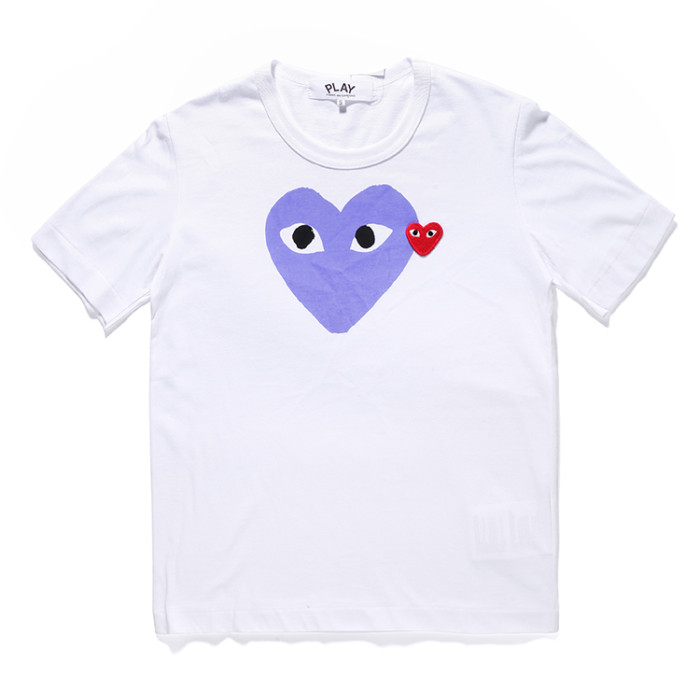 Cdg Play Colorful Love Print Tee 4 Colors