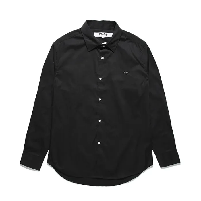 Cdg Play Base color single black heart shirt 2 colors