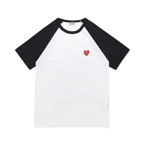 Tricolor Patchwork Red Heart  T-shirt 3colors