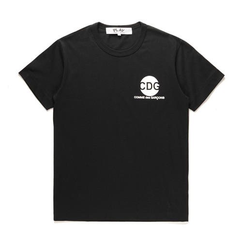 Cdg Play Chest Classic Letter Logo tee 2 Colors