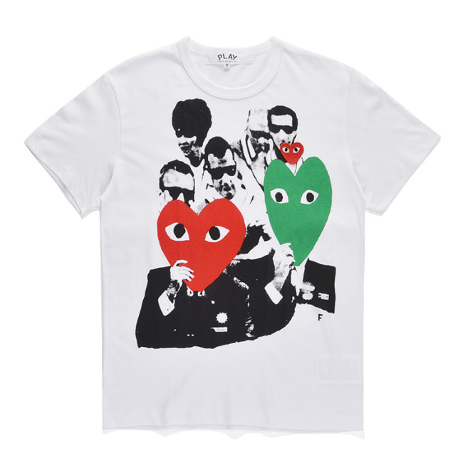 Cdg Play Character Pattern Print T-shirt