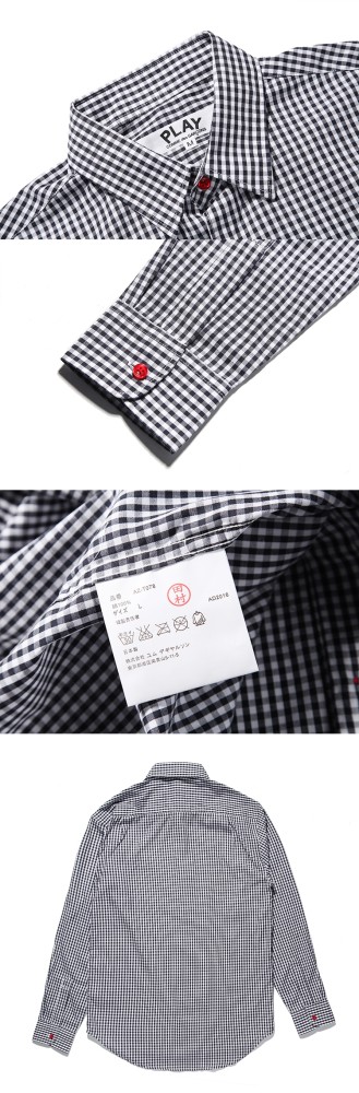 Cdg Play chequered shirt 3 colors