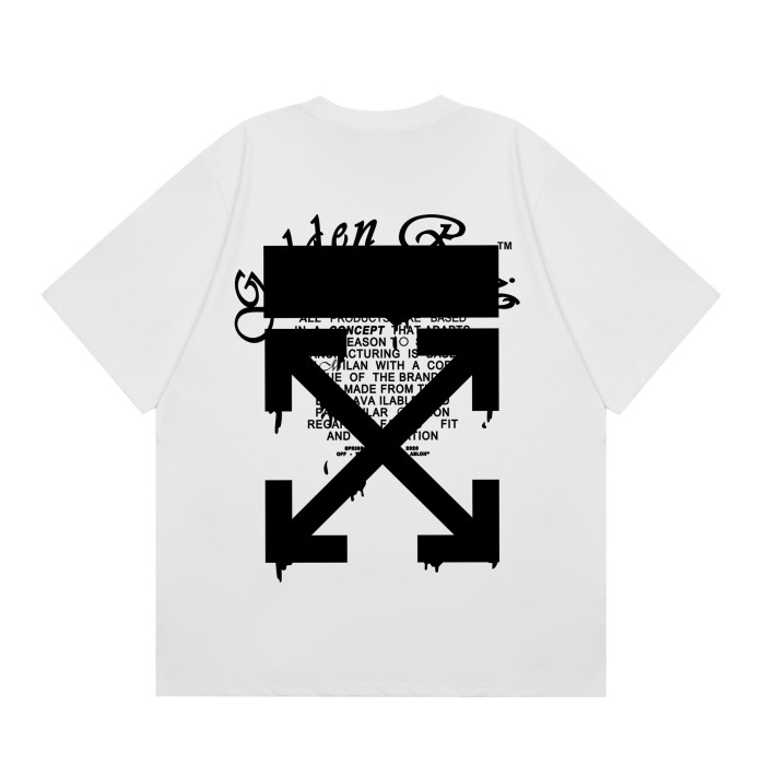 Off-White OF07 Square Diagonal Arrow tee