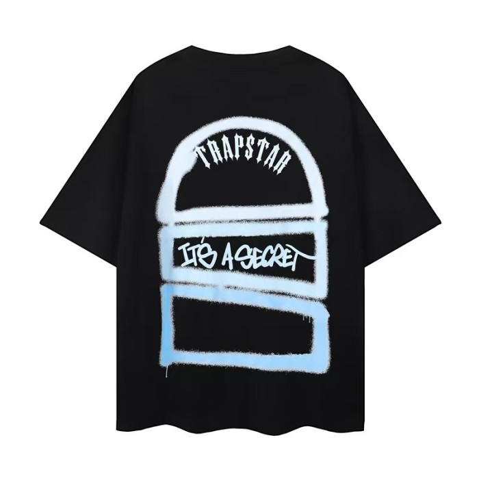 Trapstar Sale Now! Rainbow Cartoon Letter Embroidered Loose tee