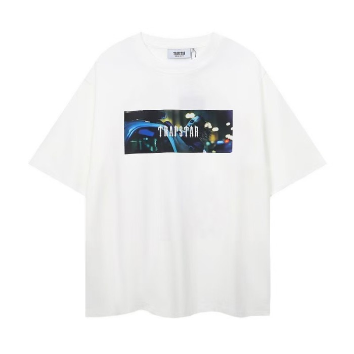 Trapstar Sale Now! Rainbow Cartoon Letter Embroidered Loose tee
