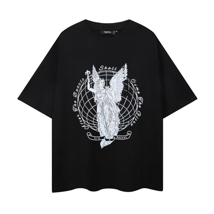 Trapstar Sale Now! Rainbow Cartoon Letter Embroidered Loose tee