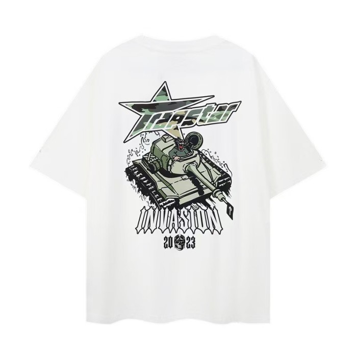 Trapstar Sale Now! Rainbow Cartoon Letter Embroidered Loose tee