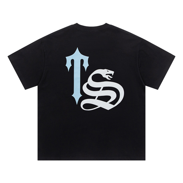 Trapstar Sale Now! Blue Sapphire Sword White S Letter Printed tee