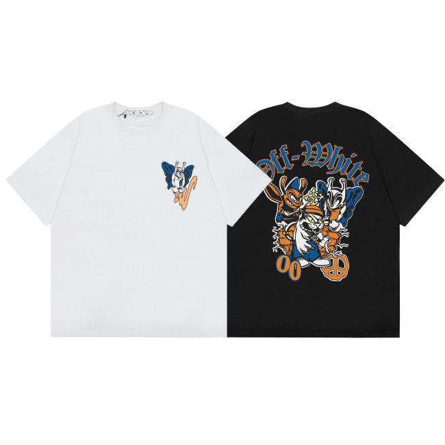 Off-White OF77 Three Monsters print tee