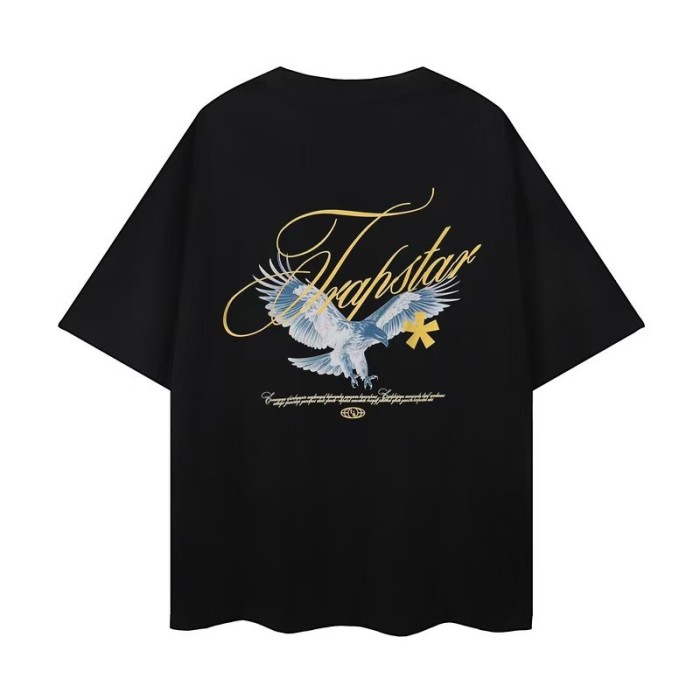 Trapstar Sale Now! Rainbow Cartoon Letter Embroidered Loose tee