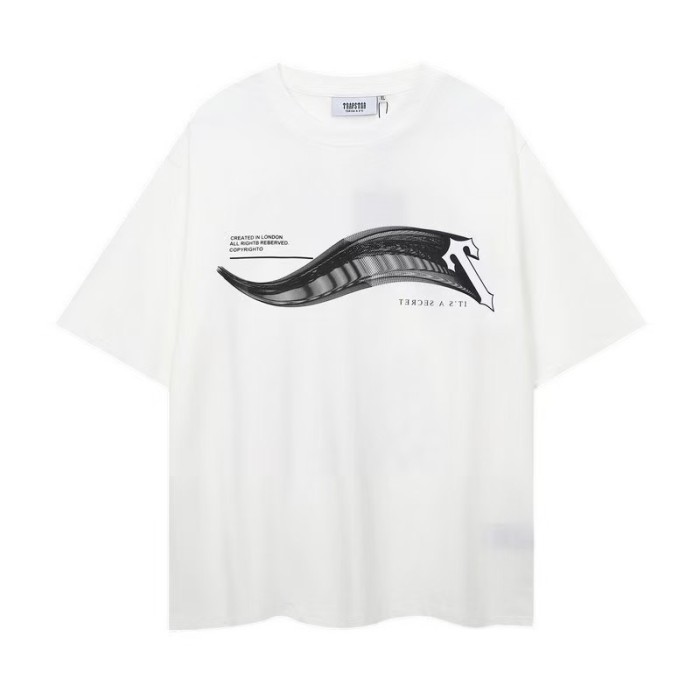 Trapstar Sale Now! Rainbow Cartoon Letter Embroidered Loose tee
