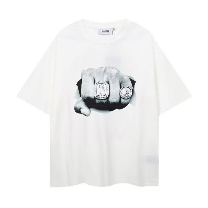 Trapstar Sale Now! Rainbow Cartoon Letter Embroidered Loose tee