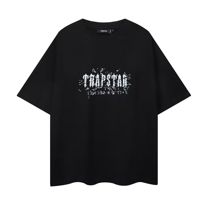 Trapstar Sale Now! Rainbow Cartoon Letter Embroidered Loose tee