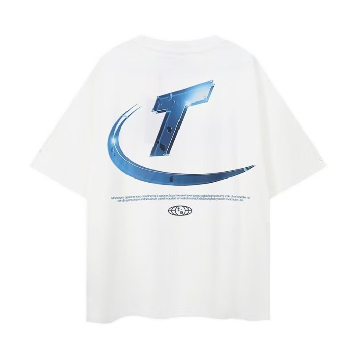 Trapstar Sale Now! Rainbow Cartoon Letter Embroidered Loose tee