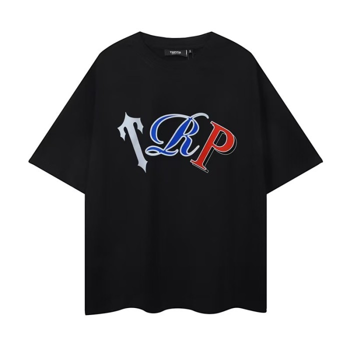 Trapstar Sale Now! Rainbow Cartoon Letter Embroidered Loose tee