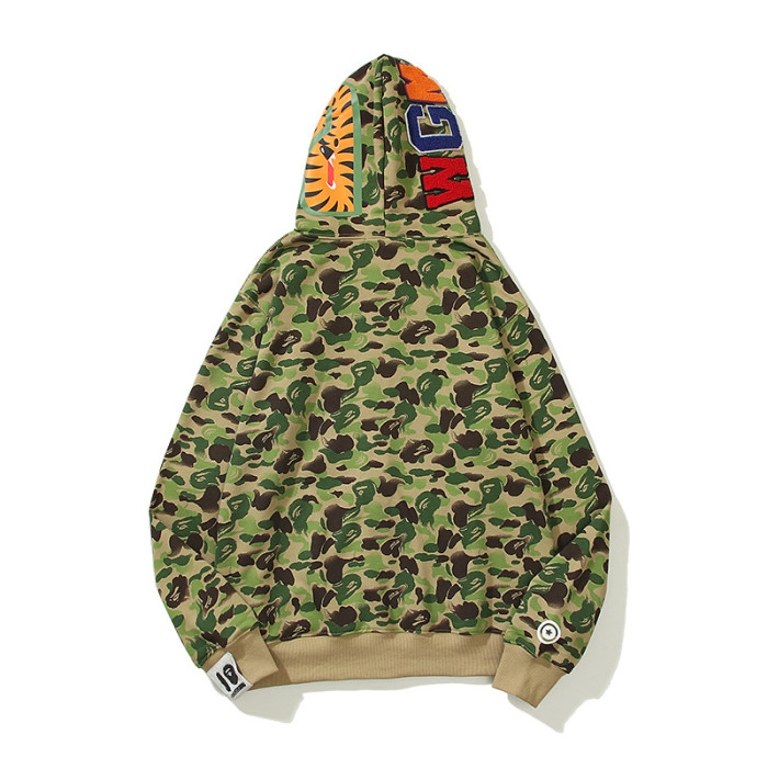 A Bathing Ape Shark Head Chinese Feng Shui Ink Camouflage Hoodie