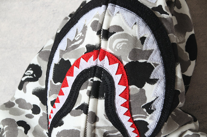 A Bathing Ape Shark Head Chinese Feng Shui Ink Camouflage Hoodie