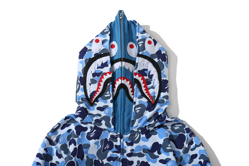A Bathing Ape Abc Camo Shark Hoodie detail photo 11