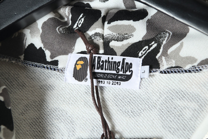 A Bathing Ape Shark Head Chinese Feng Shui Ink Camouflage Hoodie