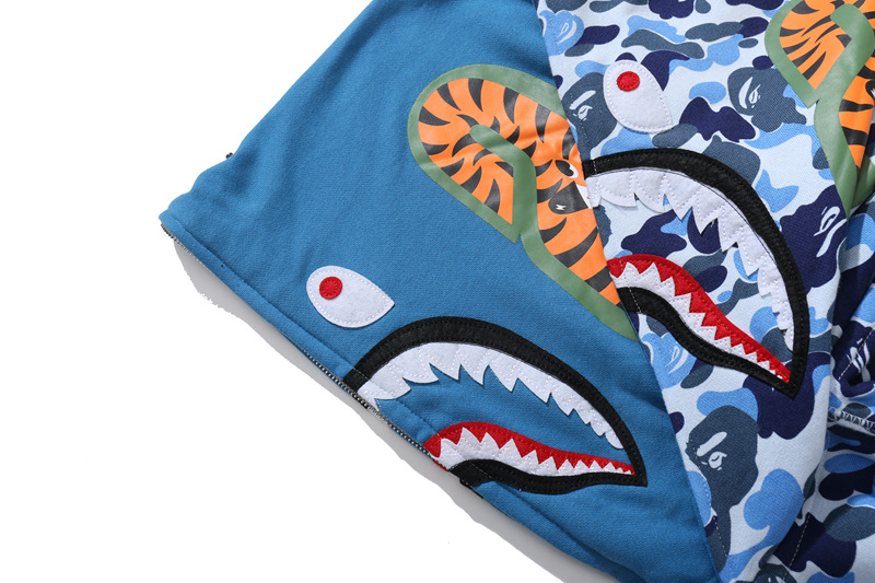 A Bathing Ape Abc Camo Shark Hoodie detail photo 16
