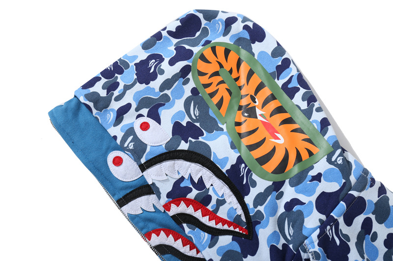 A Bathing Ape Abc Camo Shark Hoodie detail photo 13