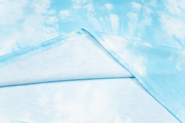 GaIIery dept Vintage blue cloud tie-dye washed printed tee