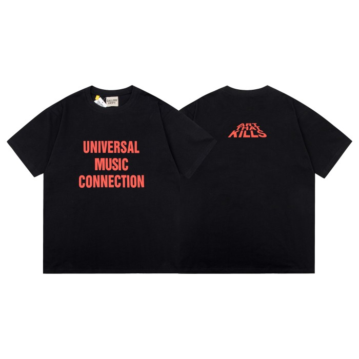 GaIIery dept Retro red text washed printed tee