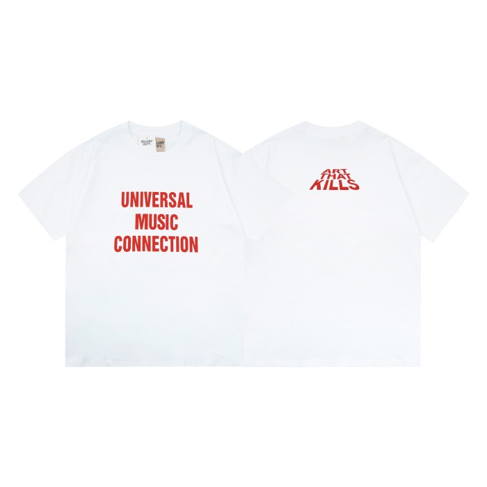 GaIIery dept Retro red text washed printed tee