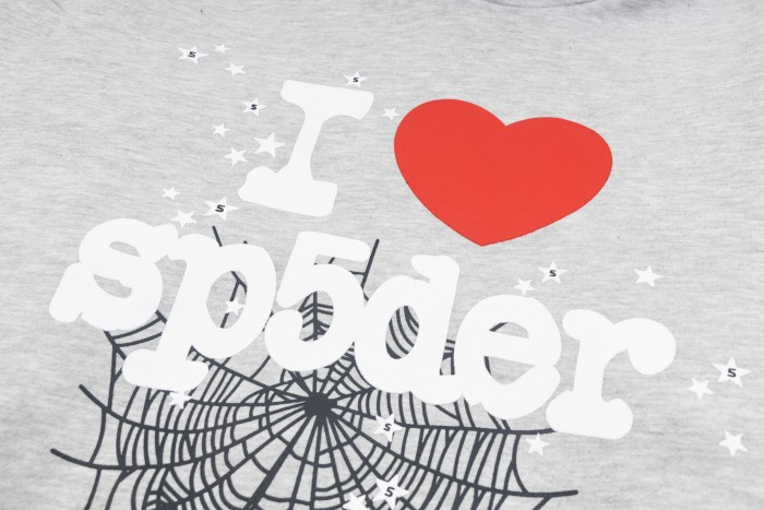 Young Thug-Sp5der Big red heart spider web star dot print hoodie