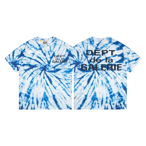 Retro center point tie-dye washed printed tee
