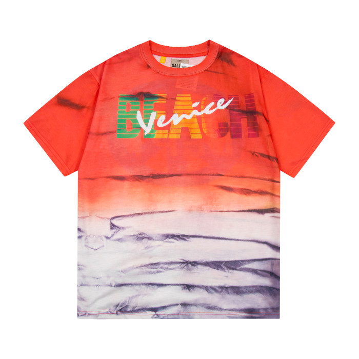 GaIIery dept Retro tie-dyed gradient letter washed printed tee
