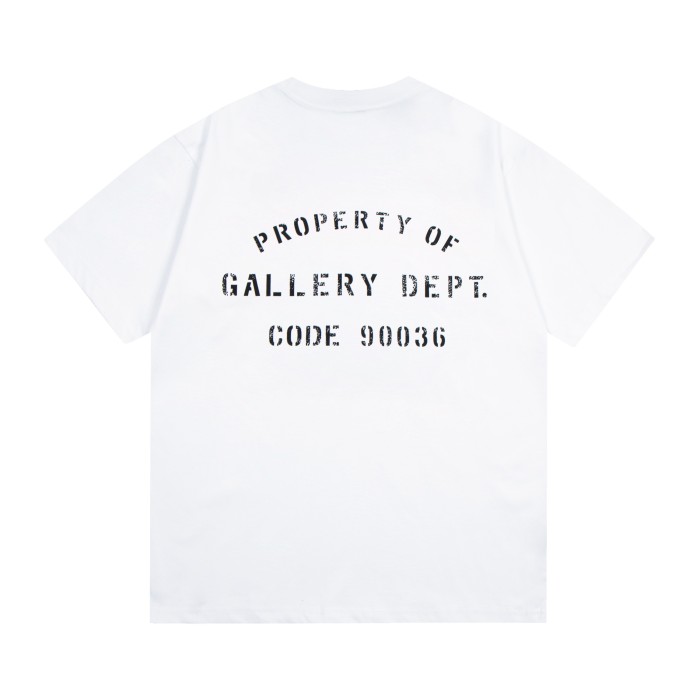 GaIIery dept Retro American letter logo washed printed tee