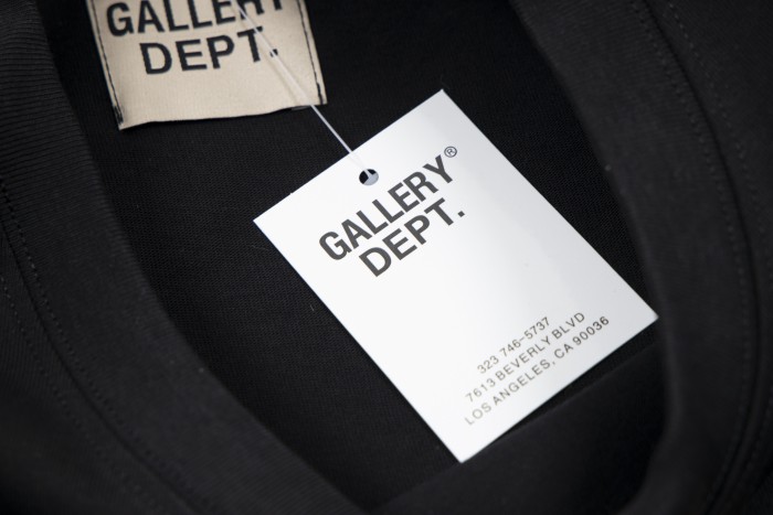 GaIIery dept Retro golden recombined trademark washed printed tee