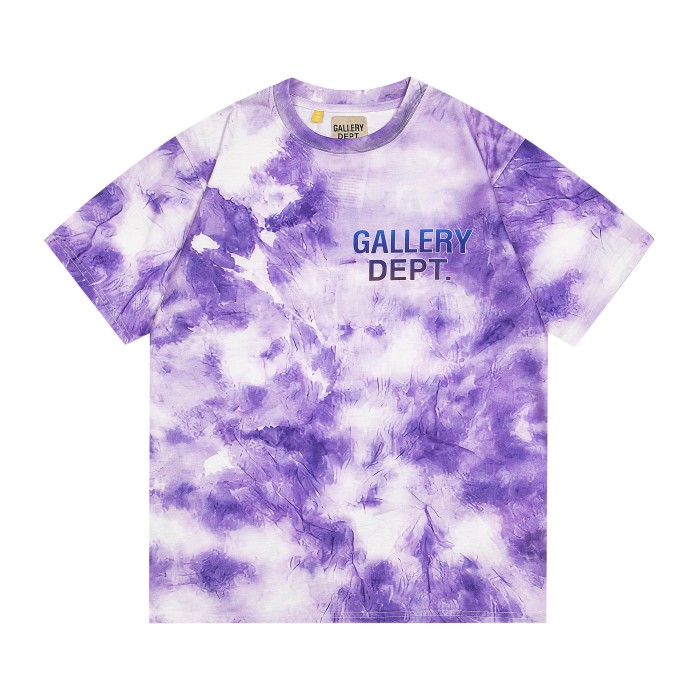 GaIIery dept Vintage purple tie-dyed washed printed tee