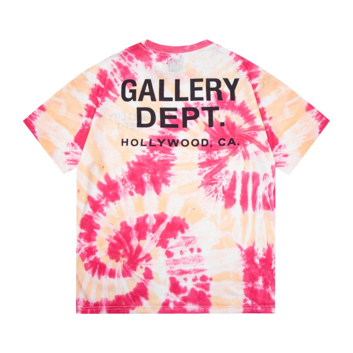 GaIIery dept Retro spiral tie-dye washed printed tee