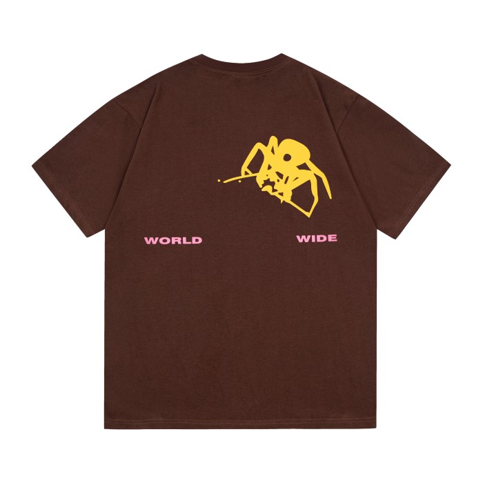 Young Thug-Sp5der Pink ombre human spider print tee