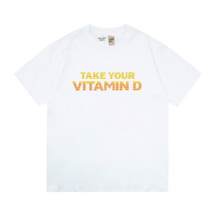 GaIIery dept Retro embossed logo washed printed tee