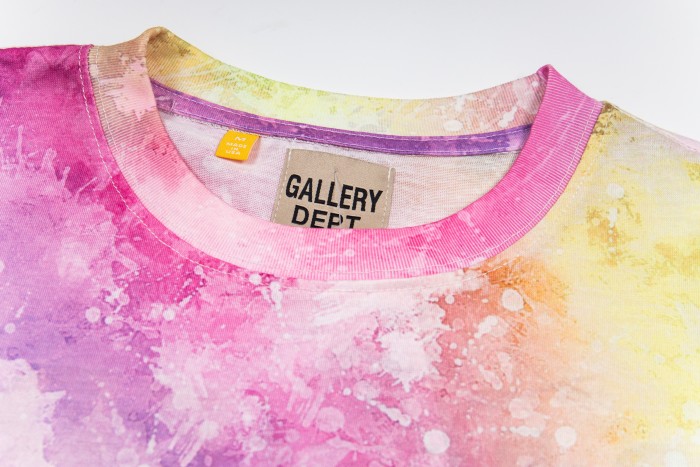 GaIIery dept Vintage color tie-dyed washed printed tee