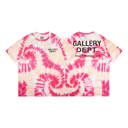 Retro spiral tie-dye washed printed tee