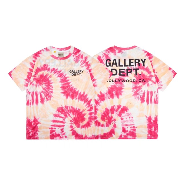 GaIIery dept Retro spiral tie-dye washed printed tee