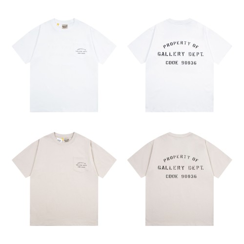 GaIIery dept Retro American letter logo washed printed tee
