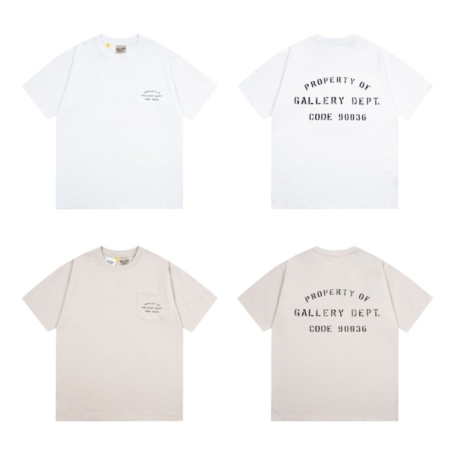 GaIIery dept Retro American letter logo washed printed tee