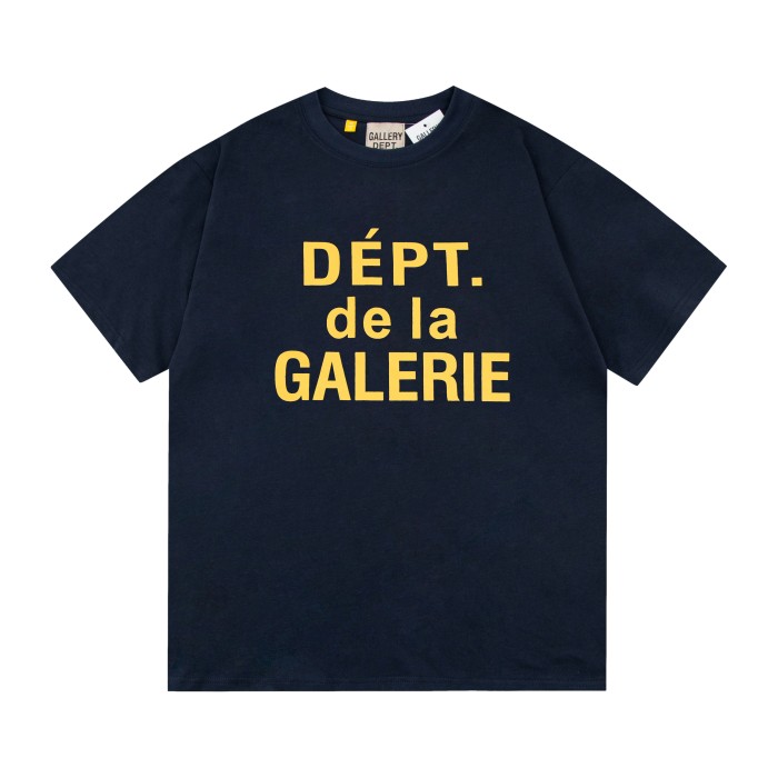 GaIIery dept Retro golden recombined trademark washed printed tee