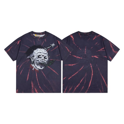 GaIIery dept Retro ghost face tie-dye washed printed tee