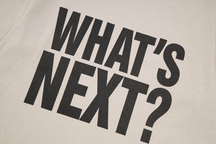 GaIIery dept Retro black font question washed printed tee